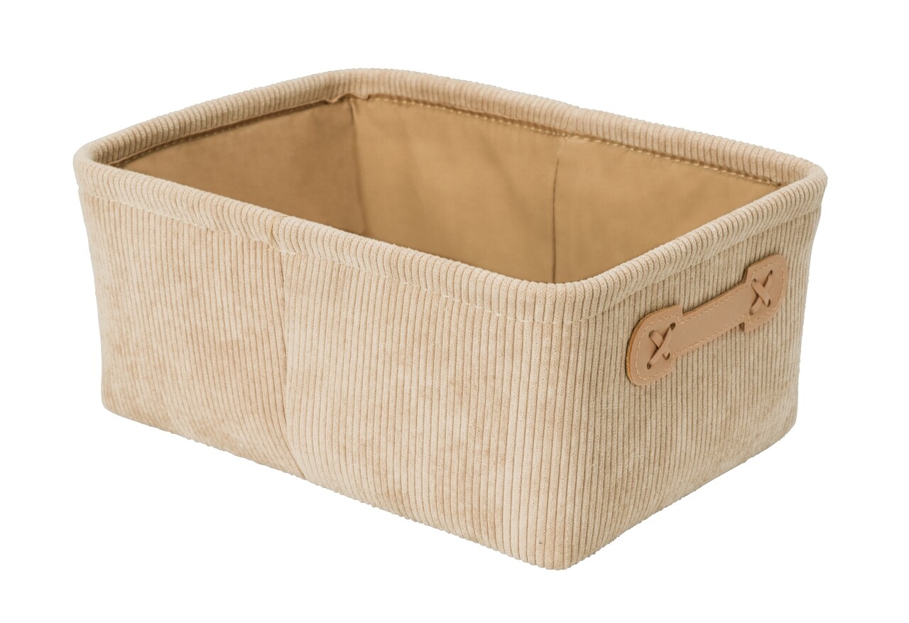 Cos depozitare, Wenko, Anela, 27.6 x 12 x 20 cm, poliester, bej - imagine 6